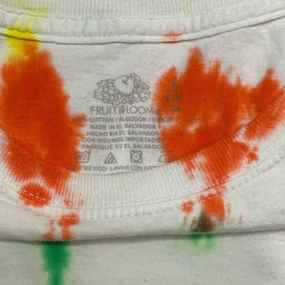 Tie Dye Hand Crafted Tee Shirt Cotton Short Sleeve Women Multicolor Small - Picture 3 of 14